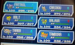 Pokemon White 2 team Meme Template