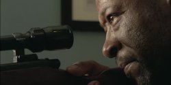 Walking Dead Morgan with a Sniper Meme Template