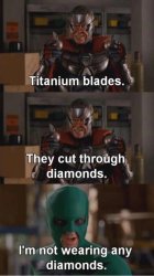 Wearing diamonds superhero movie Meme Template