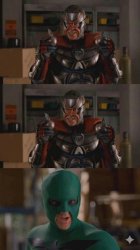 Wearing diamonds titanium blades superhero movie Meme Template