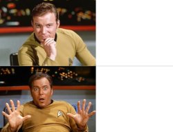 Captain Kirk Yes/No 1 Meme Template