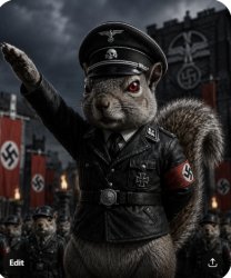 nazi squirrel Meme Template