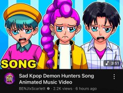 Sad Kpop Demon Hunters Meme Template