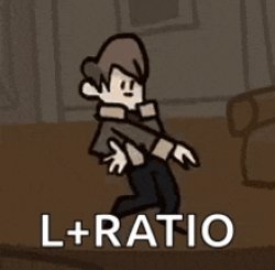 L + Ratio Meme Template