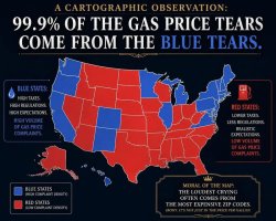 Gas Prices and Blue States Meme Template