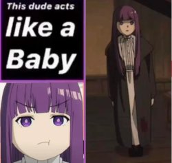 This dude acts like a Baby Meme Template