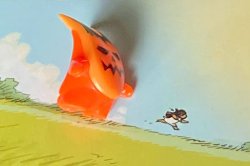 Running away from creature Meme Template