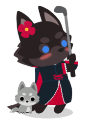Rosie Wolfhead...with a golf club Meme Template