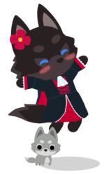 Rosie Wolfhead Jumping for Joy Meme Template