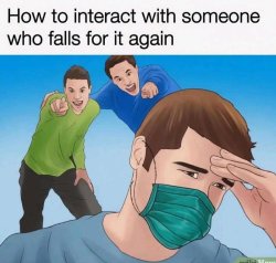 Covidiot mask Meme Template