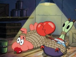 Krabs in bondage Meme Template