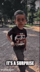 surprise kid Meme Template