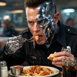 T-1000 qui mange Meme Template