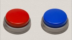 Red Button or Blue Button Meme Template