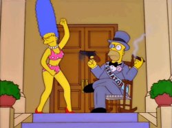 Homer senator mansion rich Meme Template