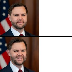 JD Vance Smile Portrait Meme Template