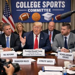 Trump’s college sports committee Meme Template
