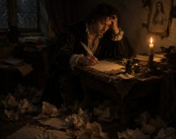 A dramatic guy writing love lett Meme Template