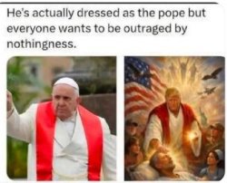 Pope VS Trump Meme Template