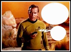 Captain Kirk Communicator Meme Template