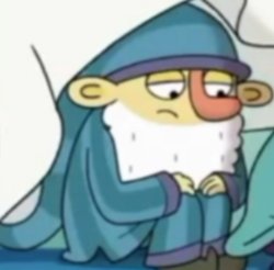 Confused Sleepy looking around Meme Template