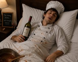 Drunk chef Meme Template