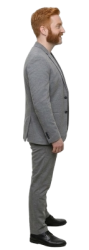 Randall Daniels ( Full Body Side view) Meme Template