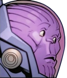 Thanos's Poggers Face Meme Template