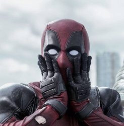 Deadpool shock Meme Template