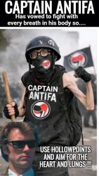 Cap'n Antifa vs Dirty Harry Meme Template