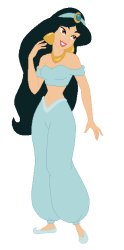 Princess Jasmine in her Hair Down Meme Template