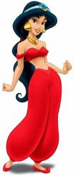 Red Princess Jasmine Meme Template