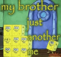 my brother just another me Meme Template