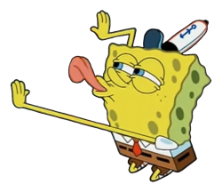 spongebob licking png Meme Template