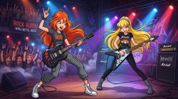 Bloom and Stella does the Heavy Metal Meme Template
