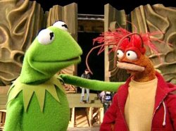 Kermit The Frog and Pepe The Prawn Meme Template