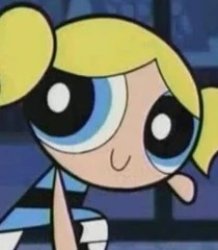 Bubbles in The Powerpuff Girls: 'Twas the Fight Before Christmas Meme Template