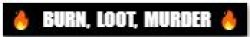 Burn Loot Murder  demonrat logo Meme Template