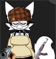 Riggity roo ahh wenda with guns Meme Template