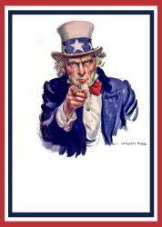 Uncle Sam poster (no text) Meme Template