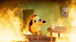 This is fine Meme Template