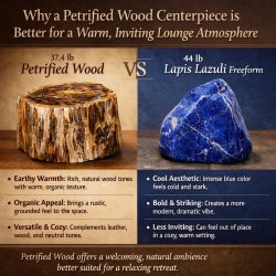 A 37.4-pound polished petrified wood piece is an superior center Meme Template