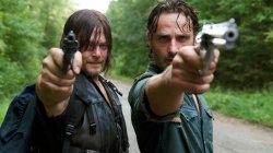 The waling dead series pointing gun Meme Template