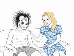 supportive wife to tired wojak Meme Template