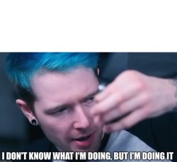 I don't know what I'm doing, but I'm doing it Meme Template