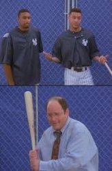George Costanza 6 games Meme Template