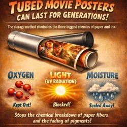 Tubed movie posters can last for generations because the storage Meme Template