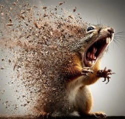 disintegrating squirrel Meme Template