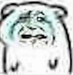 low quality crying thing Meme Template