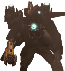 Upgraded Titan Cameraman Acid Arm Meme Template